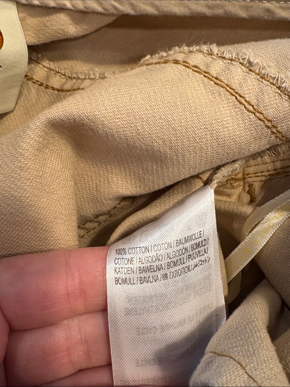 Farm Rio Khaki Wide Leg Palazzo Pants Low Rise Pleated 100% Cotton S - Picture 15 of 15
